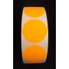 F3725 rol @ 2.000 etiketten permanent rond 35 fluor oranje blanco F3725 rol @ 2.000 etiketten permanent rond 35 fluor oranje blanco